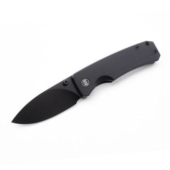 Miguron Pelora Folding Knife Black G10 Handle 14C28N Drop Point Plain Black Blade MGR-804BK
