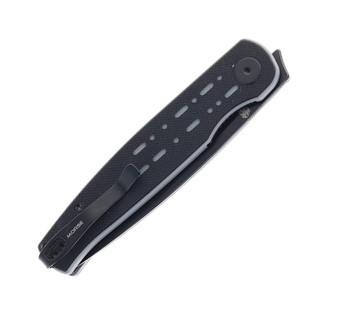 Petrified Fish Flipper Folding Knife Gray G10 Handle 154CM Plain Edge Black Stonewash Finish FE07-DDW Petrified Fish Flipper Folding Knife Gray G10 Handle 154CM Plain Edge Black Stonewash Finish FE07-DDW