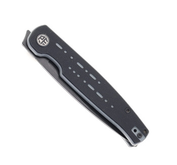 Petrified Fish Flipper Folding Knife Gray G10 Handle 154CM Plain Edge Black Stonewash Finish FE07-DDW Petrified Fish Flipper Folding Knife Gray G10 Handle 154CM Plain Edge Black Stonewash Finish FE07-DDW