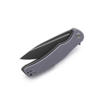 Miguron Velona II Folding Knife Dark Grey G10 Handle 14C28N Drop Point Plain Black Blade MGR-8003DG