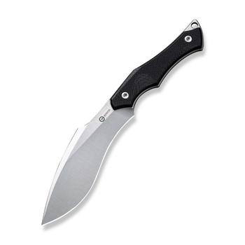 Civivi Vaquita II Fixed Blade Knife Black G10 Handle Nitro-V Kukri Plain Edge Satin Finish C047C-1