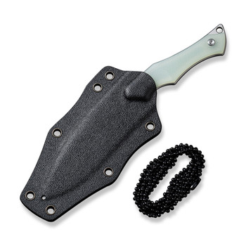 Civivi Vaquita II Fixed Blade Knife Black G10 Handle Nitro-V Kukri Plain Edge Satin Finish C047C-2