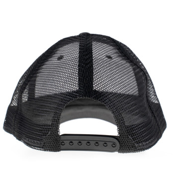 White Mountain Knives Truckers Cap Hat All Black W/ Mesh Back