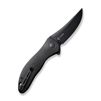 Civivi Synergy4 Folding Knife Black G10 Handle Nitro-V Trailing Point Plain Black Blade C21018A-1 Civivi Synergy4 Folding Knife Black G10 Handle Nitro-V Trailing Point Plain Black Blade C21018A-1