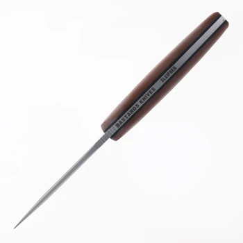Bastard Knives Sirius Fixed Blade Knife Brown Micarta handle Sleipner Steel Blade