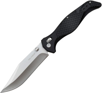 リトル Tac Force Axis Lock Folding Knife Black Nylon Handle Plain Edge