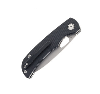 Miguron Moyarl Folding Knife Black G10 Handle 14C28N Drop Point Plain Sandblsted Blade MGR-806-WBK