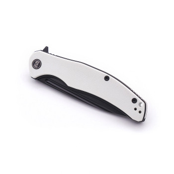Miguron Velona Pocket Knife White G10 Handle Black 14c28N Steel Blade MGR-8003WHII