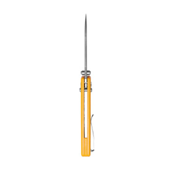 Vosteed Raccoon Crossbar Lock Folding Knife Yellow G10 Handle 14C28N Plain Edge Satin Finish RCCB32VTGY Vosteed Raccoon Crossbar Lock Folding Knife Yellow G10 Handle 14C28N Plain Edge Satin Finish RCCB32VTGY