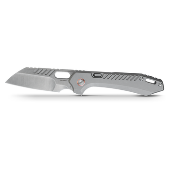 Vosteed RSKAOS Folding Knife Gray Titanium Handle M390 Sheepsfoot Blade Plain Edge Satin Finish MHET4 Vosteed RSKAOS Folding Knife Gray Titanium Handle M390 Sheepsfoot Blade Plain Edge Satin Finish MHET4