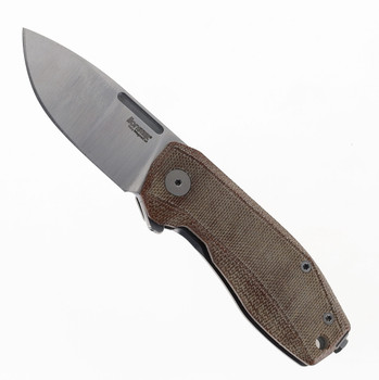 Lion Steel Nano Flipper Pocket Knife Magnacut Steel Natural Canvas Micarta Handle NA01-CVN Lion Steel Nano Flipper Pocket Knife Magnacut Steel Natural Canvas Micarta Handle NA01-CVN