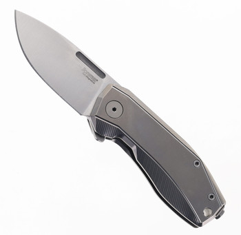 Lion Steel Nano Flipper Pocket Knife Magnacut Steel Gray Titanium