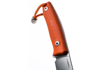 Lion Steel M1 Fixed Blade Knife Orange G10 Handle M390 Plain Edge Satin Finish M1-GOR