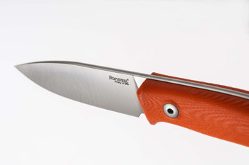 Lion Steel M1 Fixed Blade Knife Orange G10 Handle M390 Plain Edge Satin Finish M1-GOR