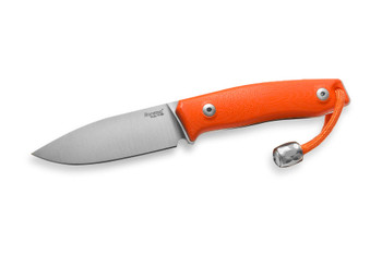 Lion Steel M1 Fixed Blade Knife Orange G10 Handle M390 Plain Edge Satin Finish M1-GOR