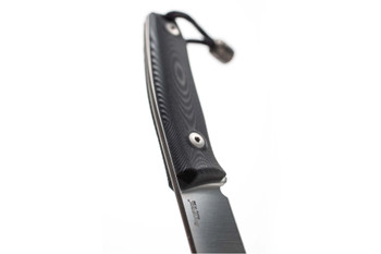 Lion Steel M1 Fixed Blade Knife Black G10 Handle M390 Plain Edge Satin Finish M1-GBK