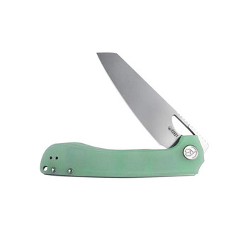 Kubey Elang Liner Lock Folding Knife Jade G10 Handle AUS-10 Sheepsfoot Plain Edge Bead Blast Finish KU365C Kubey Elang Liner Lock Folding Knife Jade G10 Handle AUS-10 Sheepsfoot Plain Edge Bead Blast Finish KU365C