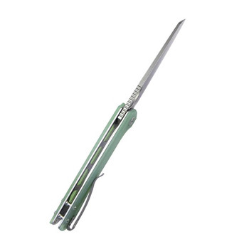 Kubey Elang Liner Lock Folding Knife Jade G10 Handle AUS-10 Sheepsfoot Plain Edge Bead Blast Finish KU365C Kubey Elang Liner Lock Folding Knife Jade G10 Handle AUS-10 Sheepsfoot Plain Edge Bead Blast Finish KU365C