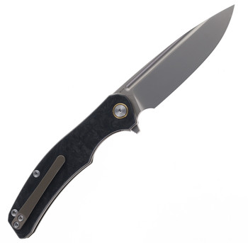 Miguron Knives Velona Flipper Folding Knife M390 Sandblasted Blade Carbon Fiber and Bronze Titanium Handle MGR-613-SBN Miguron Knives Velona Flipper Folding Knife M390 Sandblasted Blade Carbon Fiber and Bronze Titanium Handle MGR-613-SBN