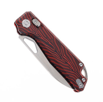 Kunwu Knives Pulsar Pocket Knife XT Lock Red Gmascus Handle Elmax Blade X705A-1 Kunwu Knives Pulsar Pocket Knife XT Lock Red Gmascus Handle Elmax Blade X705A-1