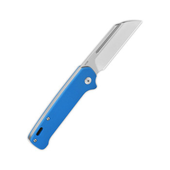 QSP Penguin Slip Joint Folding Knife Blue G10 Handle 14C28N Plain Edge QS130SJ-C