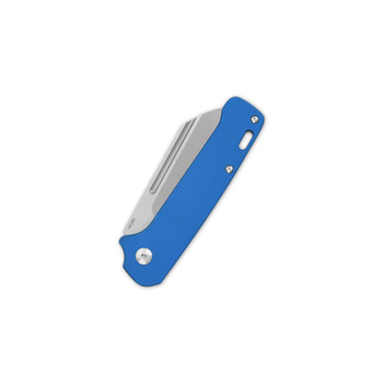 QSP Penguin Slip Joint Folding Knife Blue G10 Handle 14C28N Plain Edge QS130SJ-C