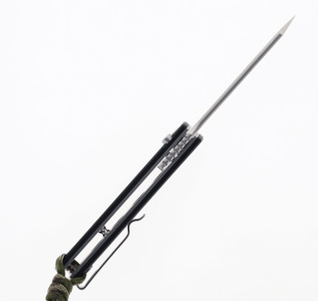 Trivisa Hydra-05 Higonokami Button Lock Folding Knife Black Carbon Fiber/G10 Handle 10Cr15CoMoV Plain Edge Hand Satin Finish