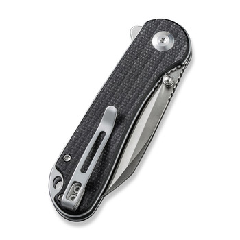 Civivi Elementum Folding Knife Black Canvas Micarta Handle Nitro-V Wharncliffe Plain Edge Satin Finish C18062AF-3 Civivi Elementum Folding Knife Black Canvas Micarta Handle Nitro-V Wharncliffe Plain Edge Satin Finish C18062AF-3