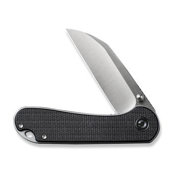 Civivi Elementum Folding Knife Black Canvas Micarta Handle Nitro-V Wharncliffe Plain Edge Satin Finish C18062AF-3 Civivi Elementum Folding Knife Black Canvas Micarta Handle Nitro-V Wharncliffe Plain Edge Satin Finish C18062AF-3