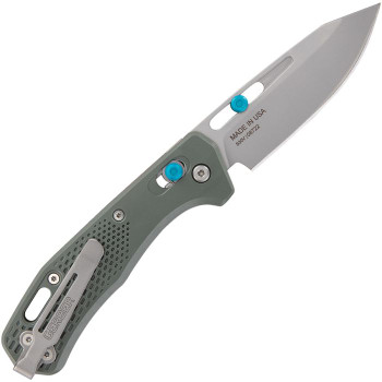 Gerber Assert Pivot Lock Folding Knife Green Nylon Handle S30V Plain Edge G1920