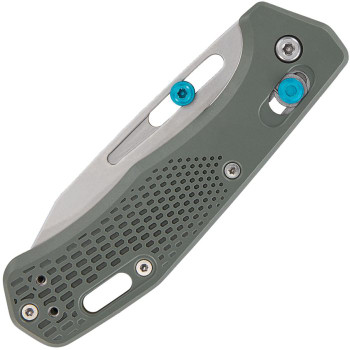 Gerber Assert Pivot Lock Folding Knife Green Nylon Handle S30V Plain Edge G1920