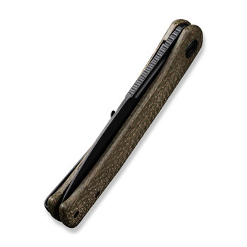Civivi Caetus Folding Knife Green Burlap Micarta Handle 14C28N Spear Point Plain Edge Black Stonewash Finish C21025C-3 Civivi Caetus Folding Knife Green Burlap Micarta Handle 14C28N Spear Point Plain Edge Black Stonewash Finish C21025C-3