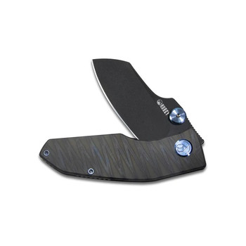 Kubey Monsterdog Frame Lock Folding Knife Flame Titanium Handle M390 Plain Edge Blackwash Finish KB285E Kubey Monsterdog Frame Lock Folding Knife Flame Titanium Handle M390 Plain Edge Blackwash Finish KB285E
