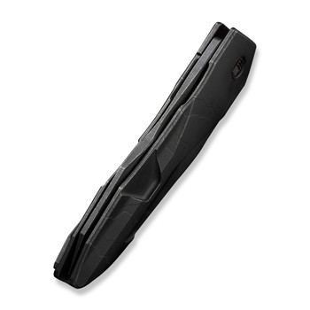 WE Solid Folding Knife Etched Black Stonewash Titanium Handle 20CV Plain Edge Etched Black Stonewash Finish WE22028-5 WE Solid Folding Knife Etched Black Stonewash Titanium Handle 20CV Plain Edge Etched Black Stonewash Finish WE22028-5