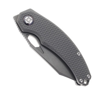 Kunwu Knives Padre Stonewashed Titanium Handle Pocket Knife Vanax Steel K706T-1