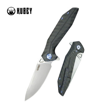 Kubey Nova Folding Knife Black Flame Titanium Handle 14C28N Drop Point Plain Edge Bead Blast Finish KB235G Kubey Nova Folding Knife Black Flame Titanium Handle 14C28N Drop Point Plain Edge Bead Blast Finish KB235G