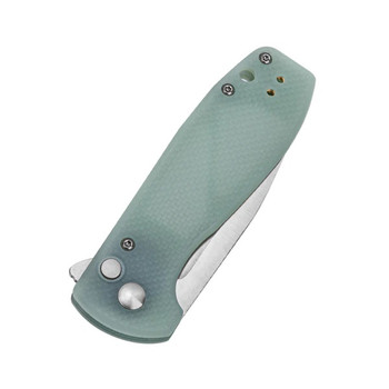 Kizer Amicus Folding Knife Jade G10 Handle 9Cr18MoV Drop Point Plain Edge Satin Finish L3002A2 Kizer Amicus Folding Knife Jade G10 Handle 9Cr18MoV Drop Point Plain Edge Satin Finish L3002A2