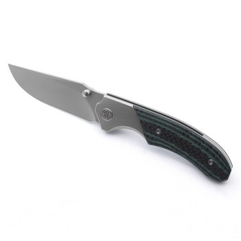 Miguron Centurion II Folding Knife Titanium/Green Carbon Fiber Handle M390 Plain Edge Sandblast Finish MGR-609GNII Miguron Centurion II Folding Knife Titanium/Green Carbon Fiber Handle M390 Plain Edge Sandblast Finish MGR-609GNII