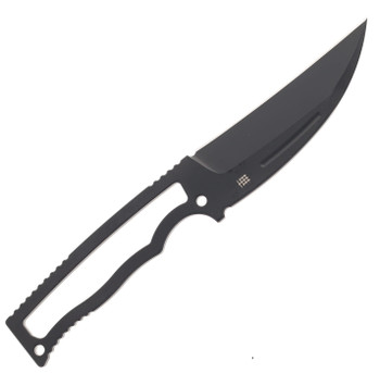 Halfbreed Compact Fixed Blade Knife Black N690 Blade Pikal Plain Edge CFK-02-BLK