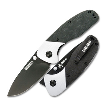 Rosecraft Tarcanis Folding Knife Black/White G10 Handle RPM9 Drop Point Black Blade RCM013-WB Rosecraft Tarcanis Folding Knife Black/White G10 Handle RPM9 Drop Point Black Blade RCM013-WB