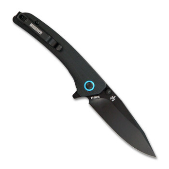 Rosecraft Tarakona Folding Knife Black/Blue G10 Handle RPM9 K-Clip Plain Black Blade RCM014-BL Rosecraft Tarakona Folding Knife Black/Blue G10 Handle RPM9 K-Clip Plain Black Blade RCM014-BL