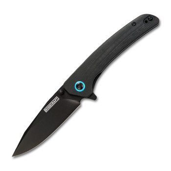 Rosecraft Tarakona Folding Knife Black/Blue G10 Handle RPM9 K-Clip Plain Black Blade RCM014-BL Rosecraft Tarakona Folding Knife Black/Blue G10 Handle RPM9 K-Clip Plain Black Blade RCM014-BL