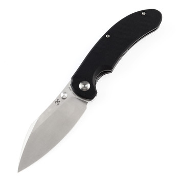 Kansept Nesstreet Folding Knife Black G10 Handle 154CM Plain Edge Satin Finish T1039A1