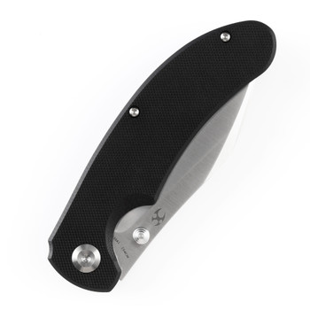 Kansept Nesstreet Folding Knife Black G10 Handle 154CM Plain Edge Satin Finish T1039A1