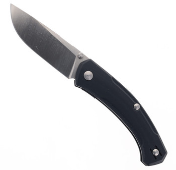 GiantMouse Knives ACE Iona V2 Folding Knife Black Linen Micarta Handle Magnacut Steel