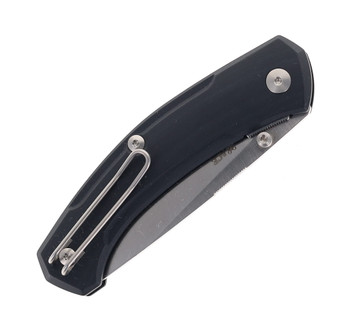 GiantMouse Knives ACE Iona V2 Folding Knife Black Linen Micarta Handle Magnacut Steel