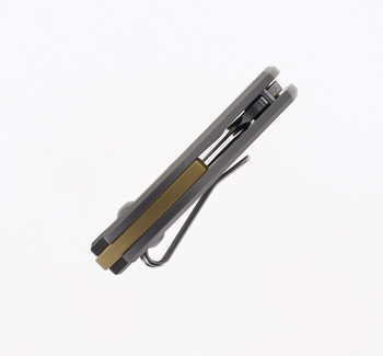 GiantMouse Knives ACE Nibbler Folding Knife Gray Titanium Handle 20CV Plain Edge Satin Finish