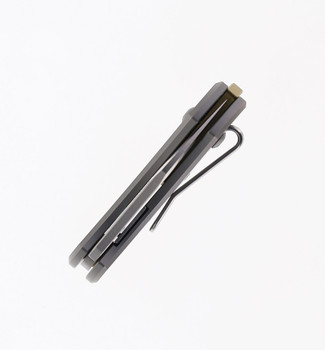 GiantMouse Knives ACE Nibbler Folding Knife Gray Titanium Handle 20CV Plain Edge Satin Finish