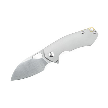 GiantMouse Knives ACE Riv Framelock Folding Knife Titanium Handle M390 Plain