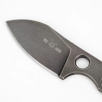 GiantMouse Knives GMF1-F Fixed Blade Knife M390 Handle/Blade Plain Edge Dark Stonewash Finish